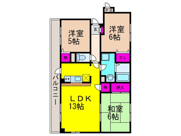 ミ－テソシアの物件間取画像